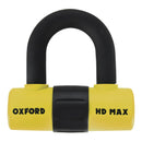 OXFORD HD MAX PADLOCK /DISC LOCK 14mm YEL