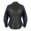 Oxford OXFORD Beckley Leather Jackets Black Womens UK 12
