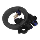 OXFORD CABLE LOCK 1.8M X 12MM SMOKE