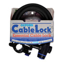 OXFORD CABLE LOCK 1.8M X 12MM SMOKE