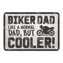Oxford Garage Metal Sign: "Biker Dad Cooler"