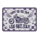 Oxford Garage Metal Sign: "What Did You Say"