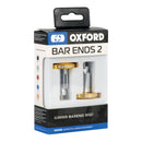 OXFORD HANDLEBAR BAR ENDS 2 GLD ANODISED  (NEW)