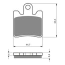 PREMIER BRAKE PADS HI-PERF SINT YAM FJR1300 Fnt 06-