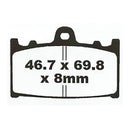 PREMIER BRAKE PADS HI-PERF SINT GSR600K6/GSXR750RY FRONT