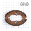 PREMIER BRAKE SHOES TRX350ES/450 FNT (as S80) PBS151 w/ springs