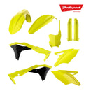 Polisport Plastics Kit Kawasaki KX250F 17- Flo Yellow (incl Fork Guards)