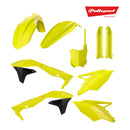 Polisport Plastics Kit Kawasaki KX450F 16-17 Flo Yellow (incl Fork Guards)