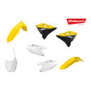 Polisport MX Plastics Restyling Kit Suzuki RM125/250 01-08 - OEM White/Yellow