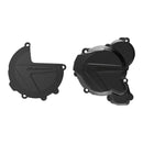 Polisport Clutch & Ignition Cover Protector Kit Ktm/husq 17-21 Black