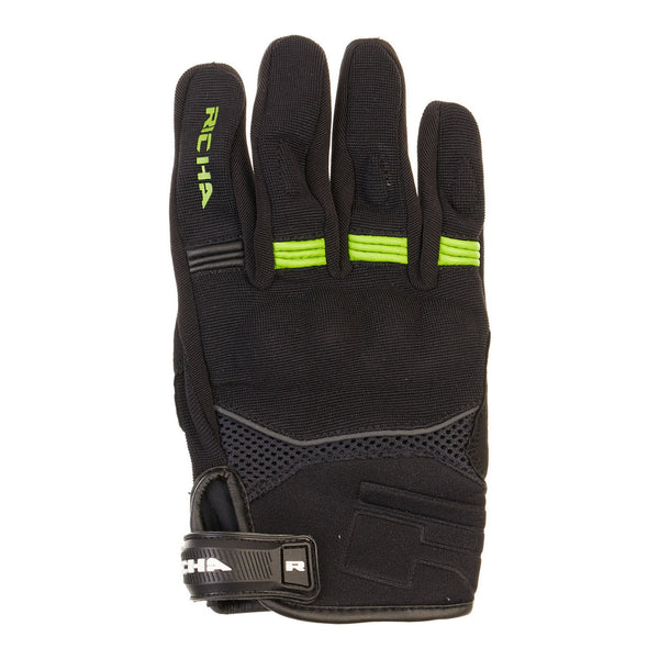 Richa Scope Glove - Black / Green Size Large