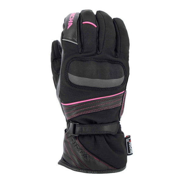 Richa Ladies Ella All-Season Glove - Black / Pink Size Large