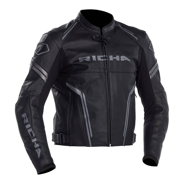 Richa Assen Leather Jacket - Black Size Small