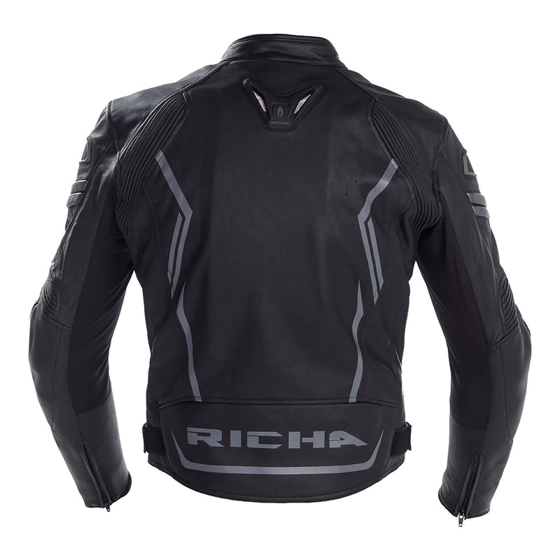 Richa Assen Leather Jacket - Black Size XL