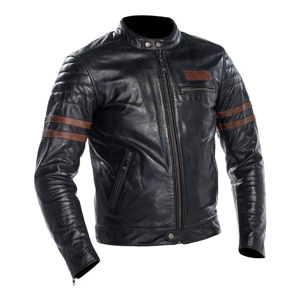 Richa Curtiss Leather Jacket - Green / Brown Size Small
