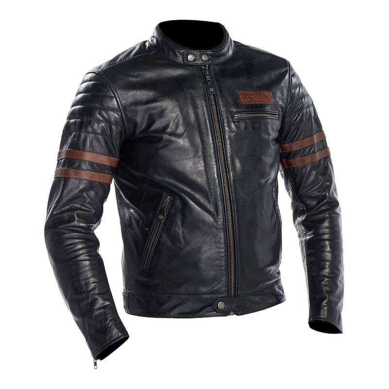 Richa Curtiss Leather Jacket - Green / Brown Size 3XL