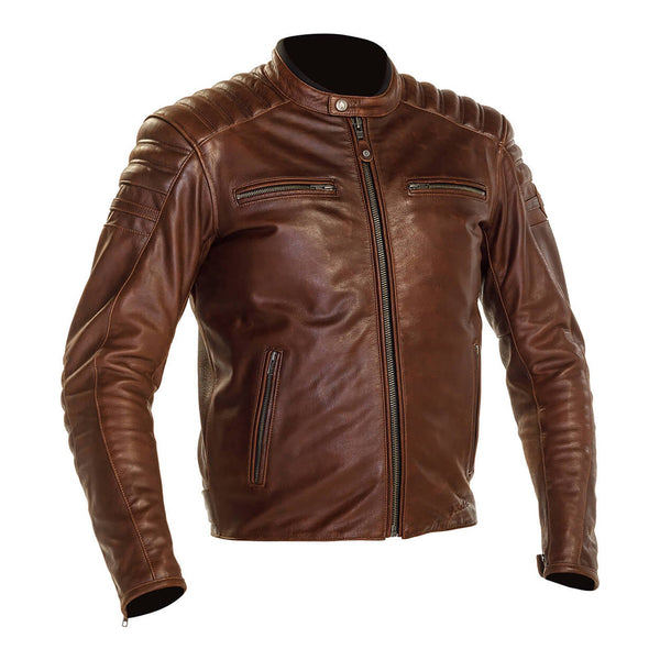 Richa Daytona 2 Leather Jacket - Brown Size Large
