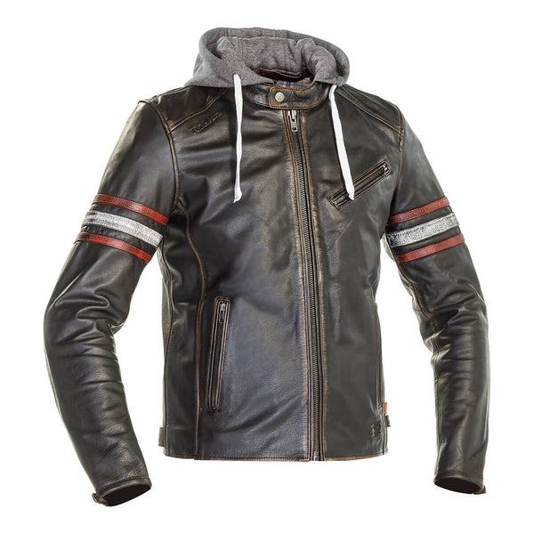 Richa Toulon 2 Leather Jacket - Black / Red Size 4XL