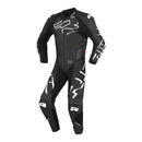 RICHA STRADALE LEATHER 1PC SUIT BLK WHT LGE / EU52 42"