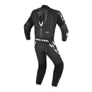 RICHA STRADALE LEATHER 1PC SUIT BLK WHT LGE / EU52 42"