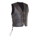 Richa Gilet Sadic Leather Vest with Laces - Black Size XL