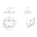 RAM Mounts Ram Centered Reservoir Cover Ball Base