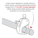 RAM Mounts Tough-Claw Large Clamp Base with Ball