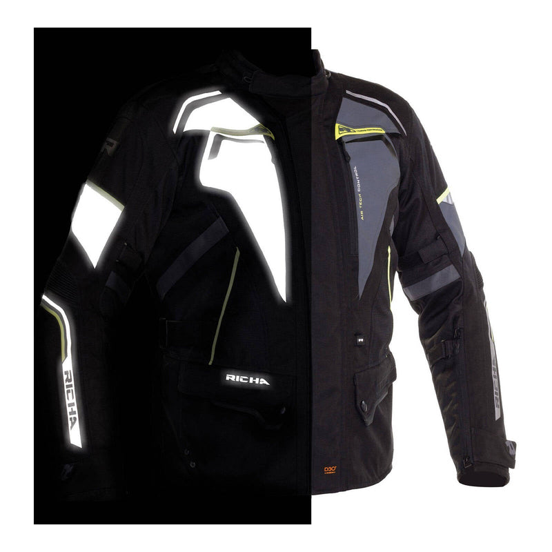 Richa Infinity 2 Flare Jacket - Black / Grey / Fluro Size 4XL