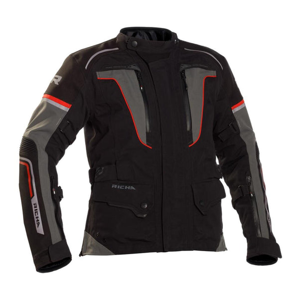 Richa Infinity 2 Pro Women's Jacket - Black / Grey / Red Size 2XL
