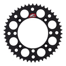 Renthal Sprocket Rear Black 47T Alloy 7075 T6 Grooved