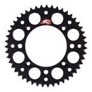 Renthal Sprocket Rear - Black 47T Alloy 7075 T6 Grooved KTM Husqvarna
