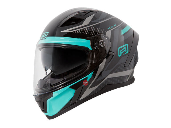 Rjays XS Apex IIi Ignite Black aqua Road Helmet Size 54cm