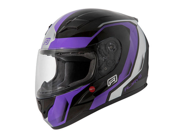 Rjays Medium Grid Gloss Black pur Road Helmet Size 58cm