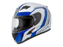 Rjays Grid Gloss White Blue Road Helmet Size XL 62cm