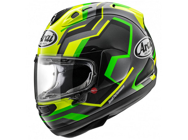 Arai Medium RX-7V Evo Rsw Green Fluor Yellow Road Helmet Size 58cm