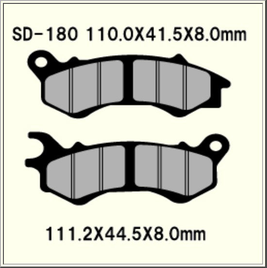 Vesrah Organic Brake Pads SD180