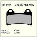 Vesrah Organic Brake Pads SD262 Alt: VD262JL AX35244