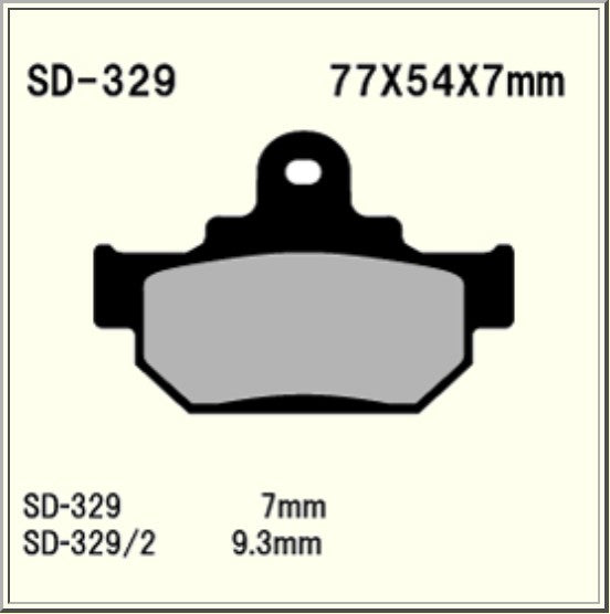 Vesrah Organic Brake Pads SD329