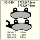 Vesrah Organic Brake Pads SD340 Alt: VD340JL AX35135