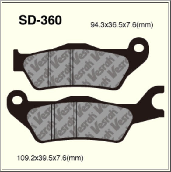Vesrah Organic Brake Pads SD360 GSX-R125- GSX150 / GSX150Z Gixxer