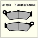 Vesrah Organic Brake Pads SD958 Alt: VD958 AX35209
