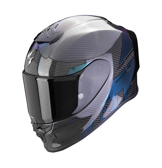 Scorpion EXO-R1 EVO CARBON AIR RALLY Black Chameleon Road Helmet Size Large 60cm