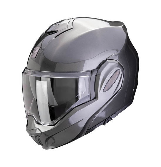 Scorpion EXO-TECH EVO PRO SOLID Metallic Grey Road Helmet Size Large 60cm