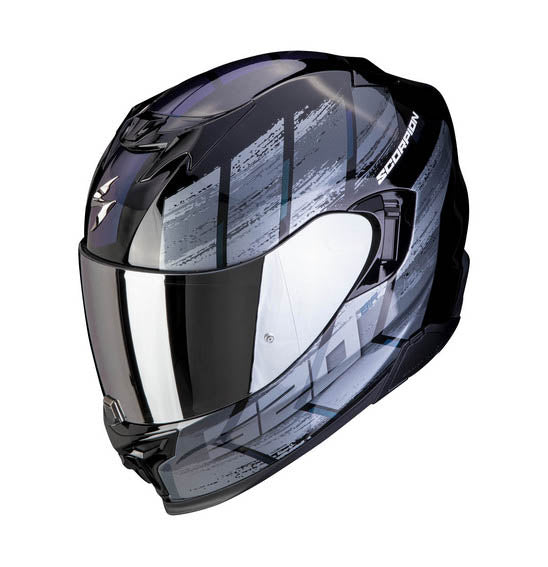 Scorpion EXO-520 EVO AIR MAHA Black Chameleon Road Helmet Size XL 62cm