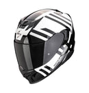 Scorpion EXO-520 EVO AIR BANSHEE Pearl White Black Road Helmet Size Medium 58cm