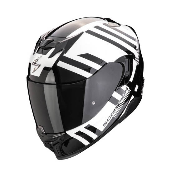 Scorpion EXO-520 EVO AIR BANSHEE Pearl White Black Road Helmet Size 2XL 63cm