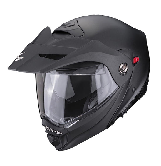 Scorpion EXO ADX-2 Solid Matt Pearl Black (Modular) Adventure Helmet Size Large 60cm