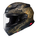Shoei NXR2 Fearless Helmet - Black / Gold TC-5 Size XS
