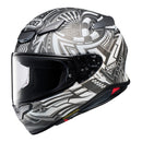 Shoei NXR2 Helmet - Beaut TC6 Black / White / Silver Size Medium 58cm