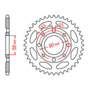 SPKT KIT HON CT125 '21 - 428H 13/51